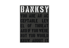 Livro Banksy You Are an Acceptable Level of Threat and If You Were Not You Would Know about It