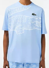 CAMISETA LACOSTE CROCO LATERAL - AZUL CLARO