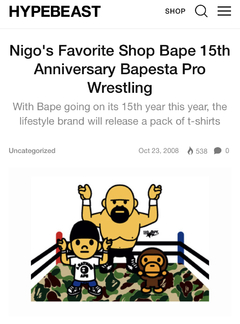 Camiseta bape Nigo 2008 - Aniversário 15 ano na internet