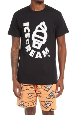 Camiseta Icecream Drip Graphic - preto