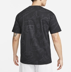 Camiseta Nike Max90 Print Basketball - Preto na internet