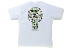 Camiseta A bathing ape BAPE ABC CAMO DARUMA - branco - comprar online