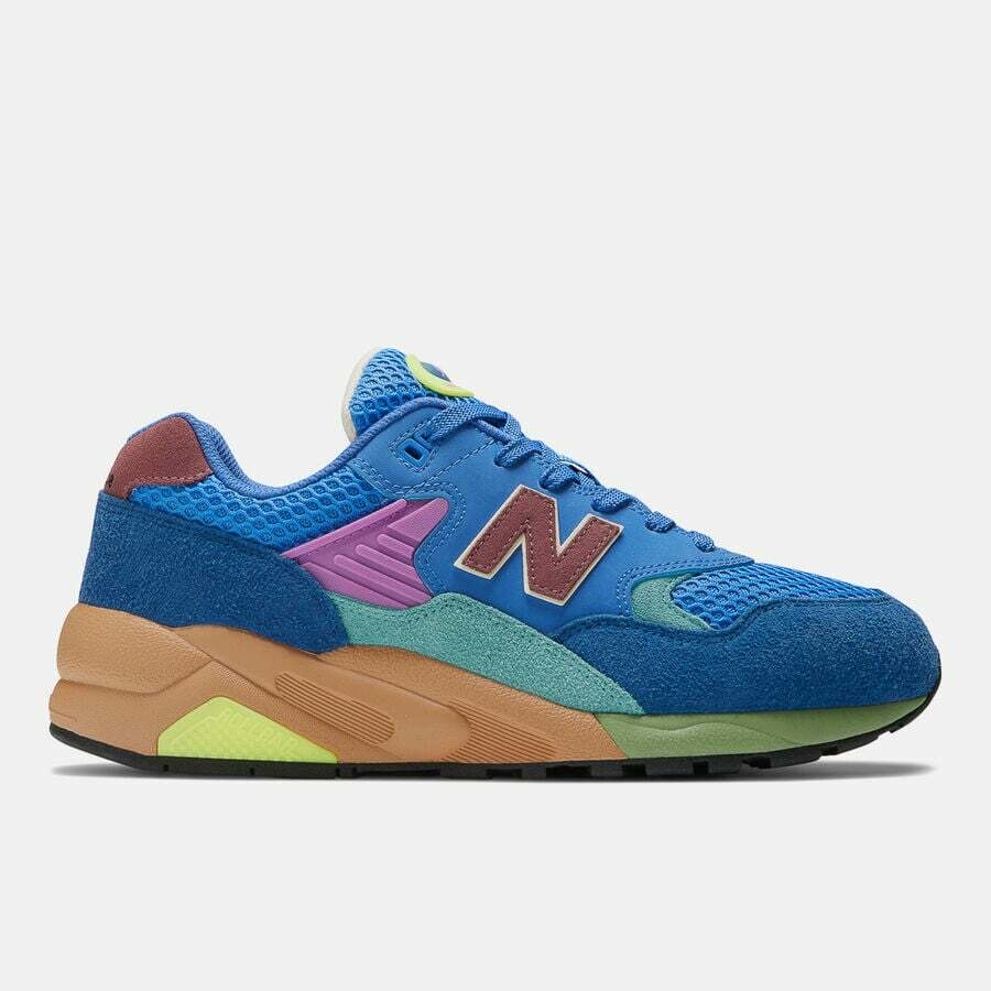 New balance top azul e marrom