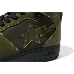 Tênis A Bathing Ape Bape Sta Mid Military Olive Green na internet