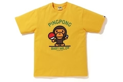Camiseta Bape Baby Milo Pingpong Sports - amarelo