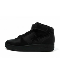 Tênis A Bathing Ape Bape Sta Mid Military Black