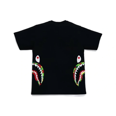 Camiseta Bape shark side psyche camo - preto - comprar online