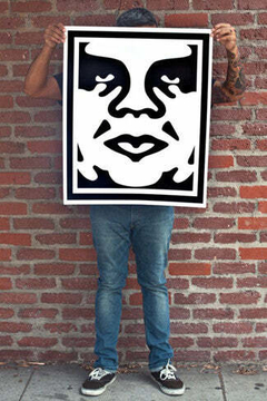 Print obey autografado face - BBF STORE