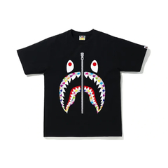 Camiseta Bape sta pattern shark - preto