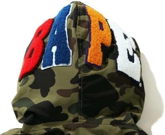 JAQUETA BAPE 1ST CAMO 2ND APE FULL ZIP GREEN na internet