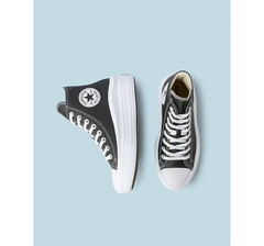 Imagem do TÊNIS CONVERSE CHUCK TAYLOR ALL STAR CANO ALTO MOVE COURO - PRETO