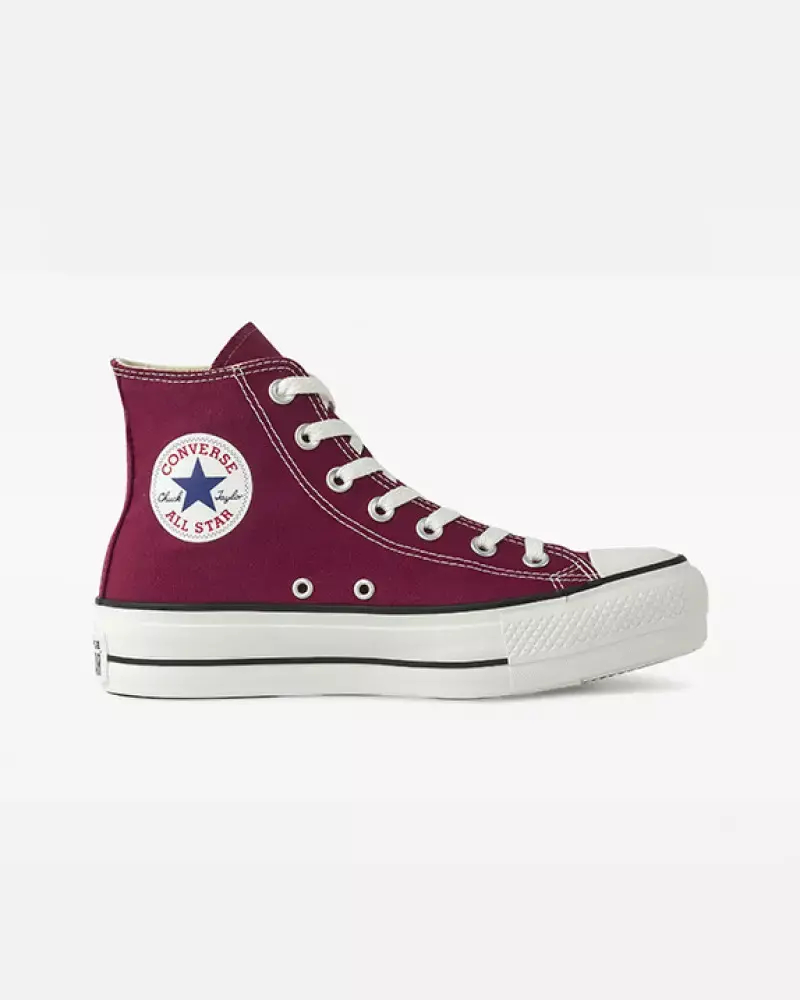 Converse bordo plataforma sales