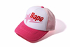 BONÉ A BATHING APE BAPE STA MESH TRUCKER - ROSA