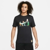 Camiseta Nike Basketball Hoops Dept - PRETO
