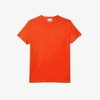 CAMISETA LACOSTE MINI CROCO BASIC - LARANJA