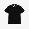 CAMISETA LACOSTE GOLA ASSINADA - PRETO