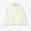 JAQUETA LACOSTE WINDBREAKER IMPERMEÁVEL (CAPUZ REMOVÍVEL) - BRANCO