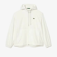 JAQUETA LACOSTE WINDBREAKER IMPERMEÁVEL (CAPUZ REMOVÍVEL) - BRANCO