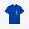 CAMISETA LACOSTE CROCO EMBLEMÁTICO - AZUL