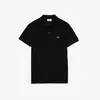 POLO LACOSTE PETIT PIQUET MINI CROCO - PRETO