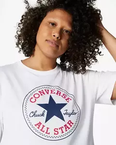 CAMISETA CONVERSE GO-TO ALL STAR PATCH STANDART - OFF WHITE