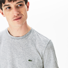 CAMISETA LACOSTE EM ALGODÃO PIMA MINI CROCO - MESCLA na internet