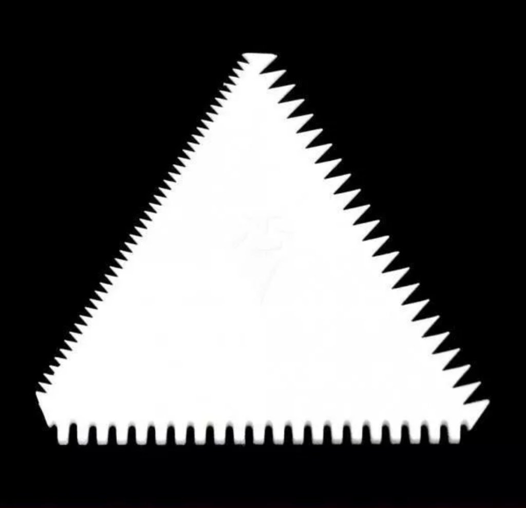 Espatula Para Confeitar Bolo Triangulo - Chicky Formas