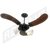 VENTILADOR TETO NEW SPOT DELTA PRETO/MOGNO 127V