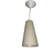 LUMINARIA PENDENTE CONE 08X13X20 TEC. ALG. NATURAL