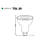 LAMPADA DICROICA MR-16 7W TDL50 GU10 3000K BIVOLT TASCHIBRA - comprar online