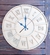 Reloj de mdf en 40cm diámetro - modelo Reja Nros Romanos- NO incluye máquina ni agujas
