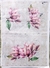 NUEVA Laminas de seda INDELEBLE. Magnolias violetas. Medida 32x47cm - comprar online