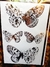 Foil Stamping 053 Mariposas Florales x 4 PELTRE