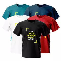 Camiseta Personalizada em algodão Sua Logo Aqui