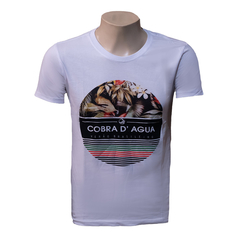 Camiseta Masculina Cobra D'Água Estampada