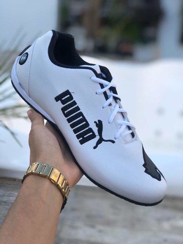 Kit 2 Pares T nis Puma Bmw Cat 2 Branco e Preto Branco e Vermelho