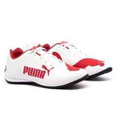 Kit 2 Pares Tênis Puma Bmw Cat 2 Branco e Vermelho + Preto e Branco - comprar online