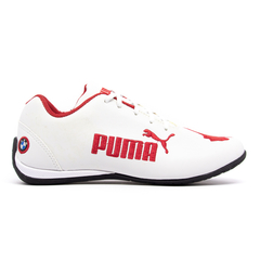 Kit 2 Pares Tênis Puma Bmw Cat 2 Branco e Preto + Branco e Vermelho - loja online