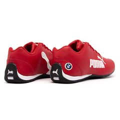 Imagem do Kit 2 Pares Tênis Puma Bmw Cat 2 Vermelho e Branco + Preto e Branco