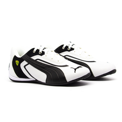 Kit 2 Pares Tênis Puma Ferrari New Vermelho e Branco + Branco e Preto - comprar online