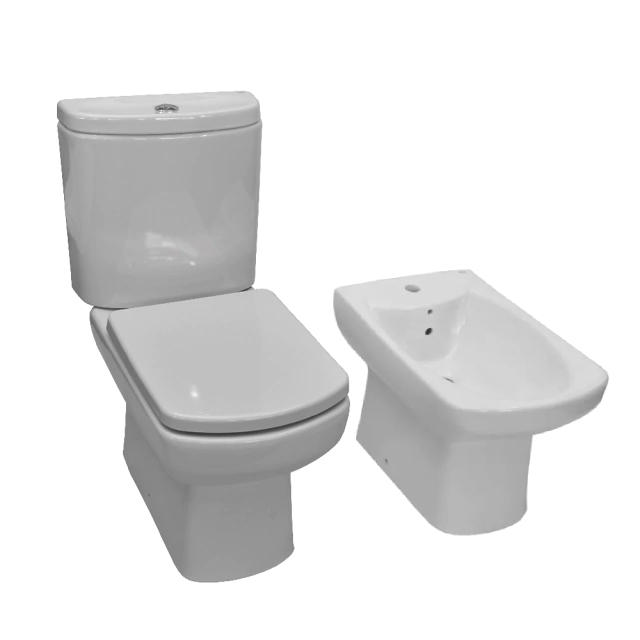 ROCA DAMA SENSO COMBO INODORO + DEPOSITO + BIDET + ASIENTO C.SUAVE