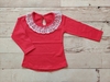 REMERA CUELLO BRODERIE ROJO