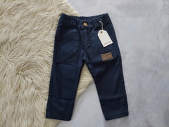 PANTALON DE GABARDINA AZUL