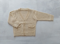 CARDIGAN DE HILO BEIGE