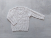 CARDIGAN DE HILO CON VOLADITOS BLANCO