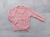 CARDIGAN DE HILO CON VOLADITOS ROSA