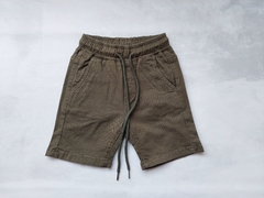 BERMUDA JOGGER DE GABARDINA VERDE