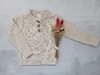 SWEATER CHOMBA TEJIDO BEIGE