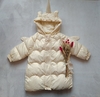 CAMPERA PARKA INFLADA FRIZADA UNICORNIO NATURAL