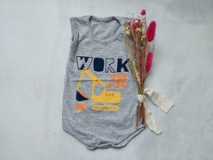 BODY MUSCULOSA WORK GRIS